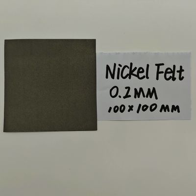 0Filtro de fibras de níquel de espessura de.2 mm Filtro de fibras de níquel de metal puro para produção de hidrogénio AEM