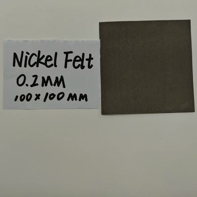0.2mm feltro de níquel Metal poroso e amigável ao ambiente Filtro de fibras sinterizadas de níquel