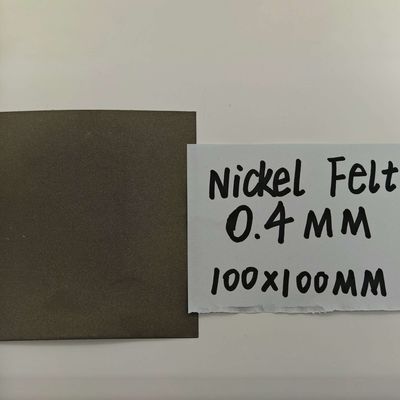 0Filtro de fibras de níquel de espessura de 0,4 mm AEM Hidrolizado Filtro sinterizado de níquel puro