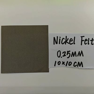 Forma e tamanho Material de camada de difusão de gás AEM de feltro de pó de níquel personalizado